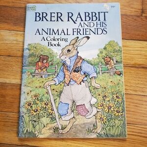 Vintage Brer‎ Rabbit and his Animal Friends coloring Activity storybook Unused